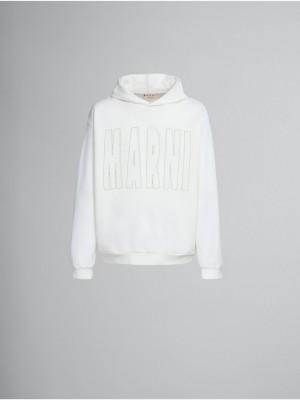 Marni Algodon Sweatshirt With Marni Logo Blancos | MXJZR37976