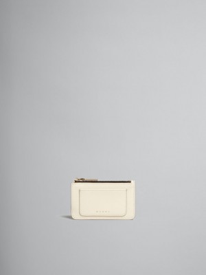 Marni Cuero Card Case Blancos | MMXFT99259