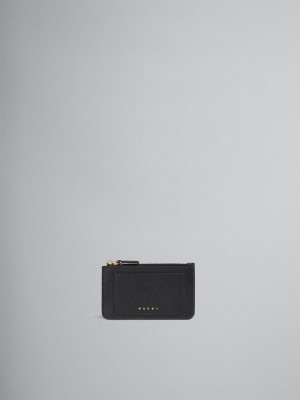 Marni Cuero Card Case Negros | GMXEC89339