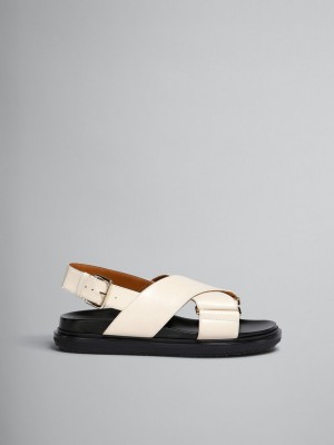 Marni Cuero Fussbett Blancos | MXXBR34432