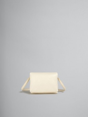 Marni Cuero Mini Prisma Pouch Blancos | FMXUI18131