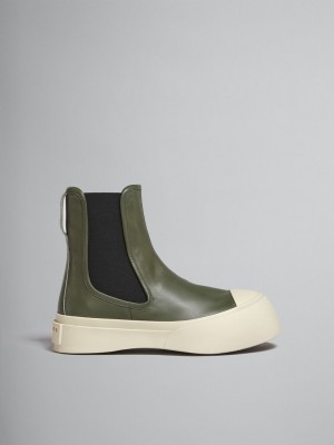 Marni Cuero Pablo Chelsea Boot Verdes | MXCIF29097