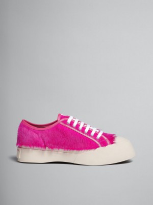 Marni Long-hair Calfskin Pablo Sneaker Fucsia | MXDYB74966