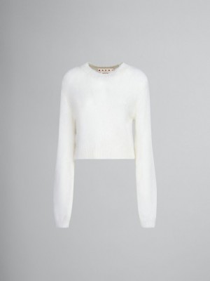 Marni Mohair Jumper Blancos | SMXVO89513