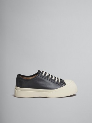 Marni Nappa Cuero Pablo Encaje-up Sneaker Negros | DMXKV48653