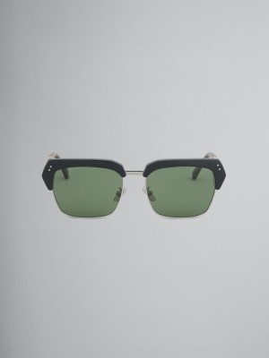 Marni Three Gorges Metal And Acetate Verdes | MXNZX73060