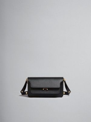 Marni Trunk Bag E/W Cuero Negros | TMXWZ64818