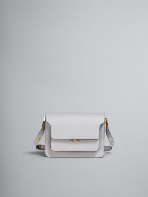 Marni Trunk Medium Bag Cuero Grises | XMXBH95885