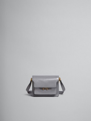 Marni Trunk Soft Mini Bag Cuero Grises | MXJZR20637