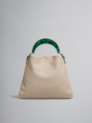 Marni Venice Small Bag Cuero Beige | BMXSD47449