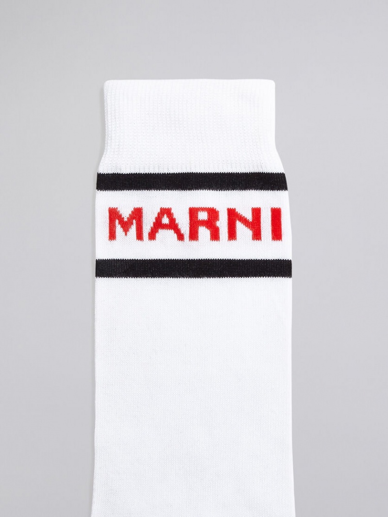 Marni Algodon With Logo Blancos | SMXNY68643