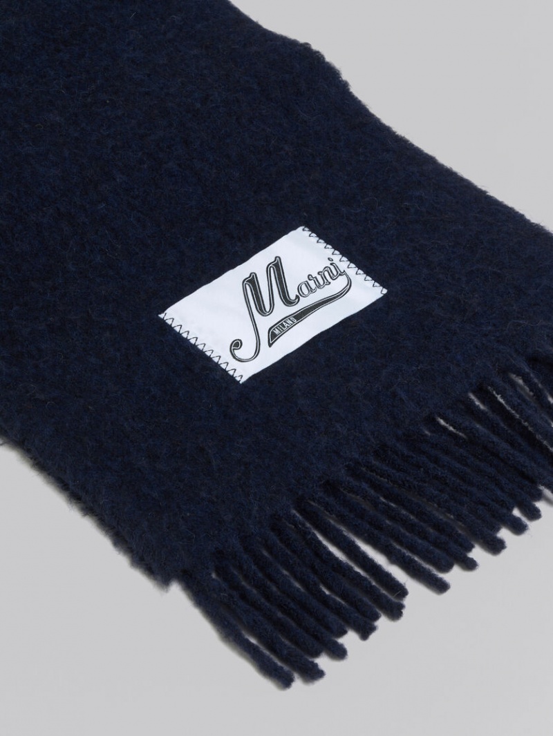 Marni Alpaca Scarf Azules | MXQAV69685