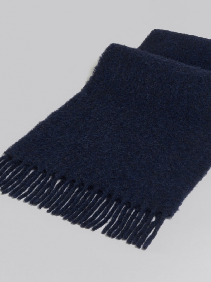 Marni Alpaca Scarf Azules | MXQAV69685