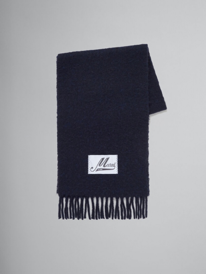 Marni Alpaca Scarf Azules | MXQAV69685