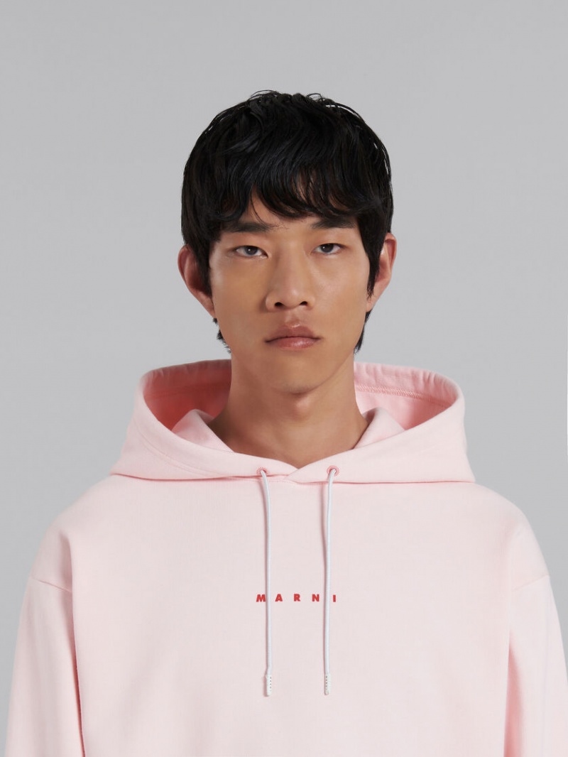 Marni Bio Algodon Hoodie With Marni Print Rosas | QMXWA44058