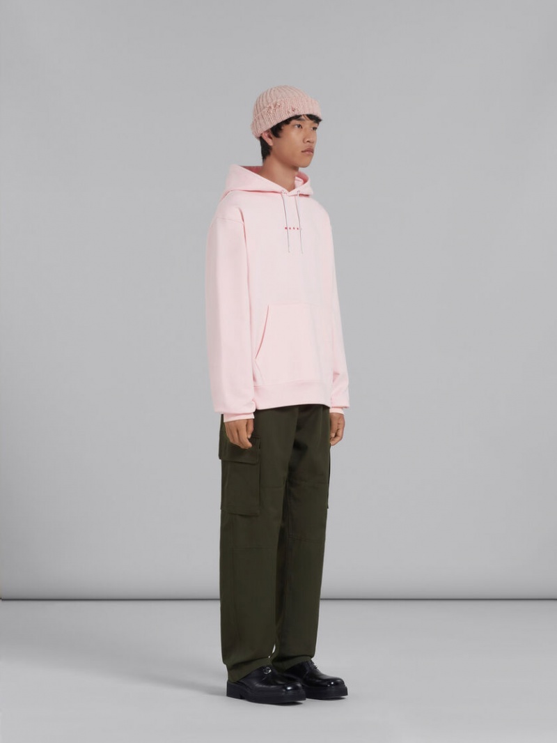 Marni Bio Algodon Hoodie With Marni Print Rosas | QMXWA44058