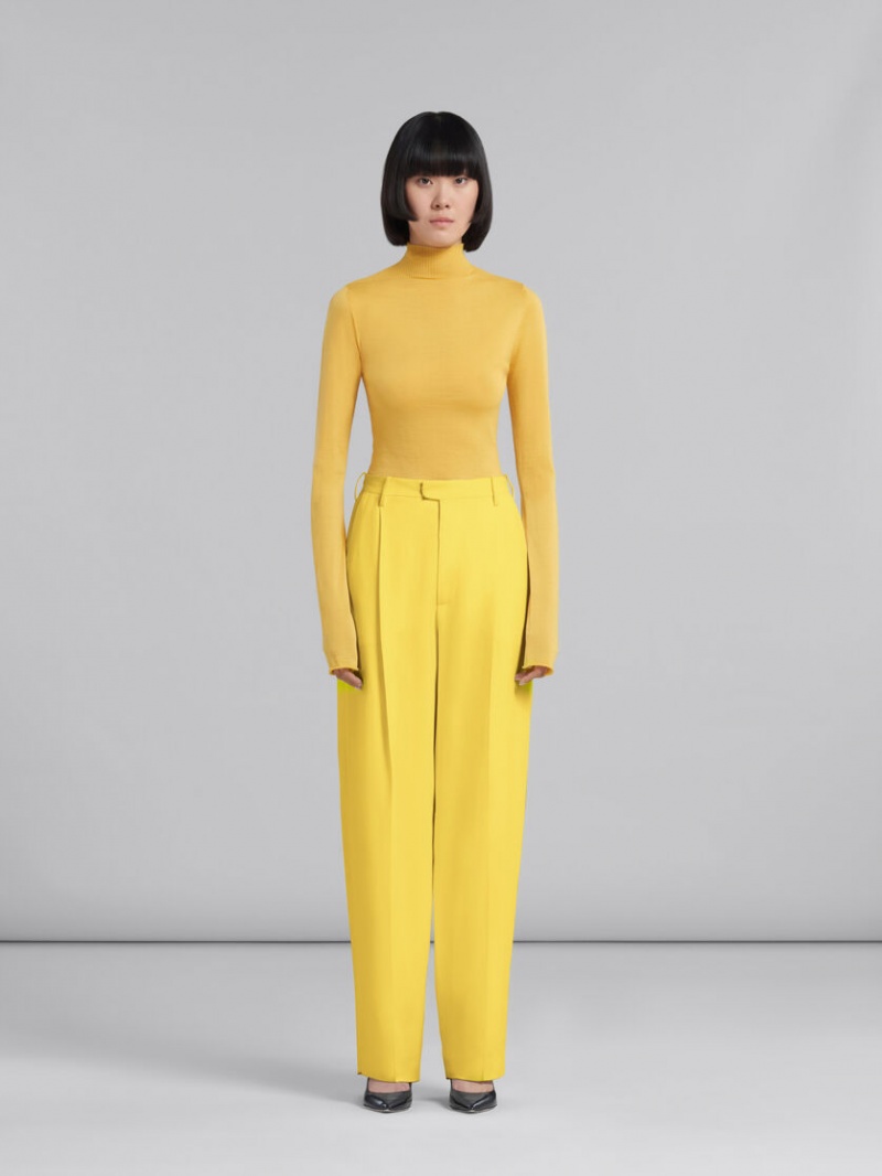 Marni Cady Tailored Trousers Amarillos | GMXEC17800