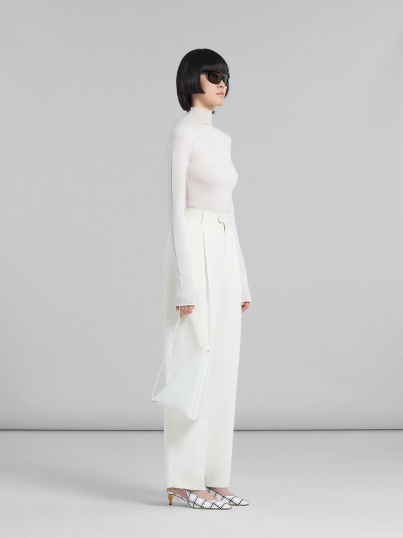 Marni Cady Tailored Trousers Blancos | QMXUV75208