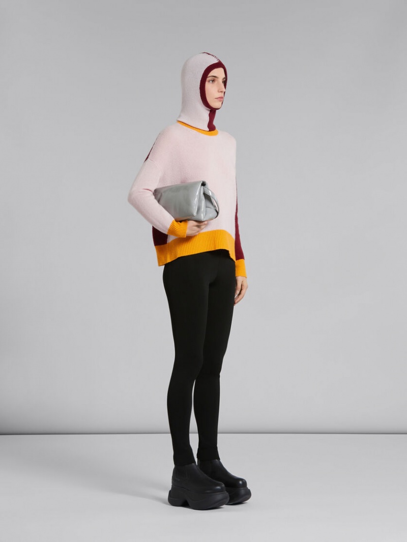 Marni Colour-block Cashmere Jumper Rosas | MXJBT52854