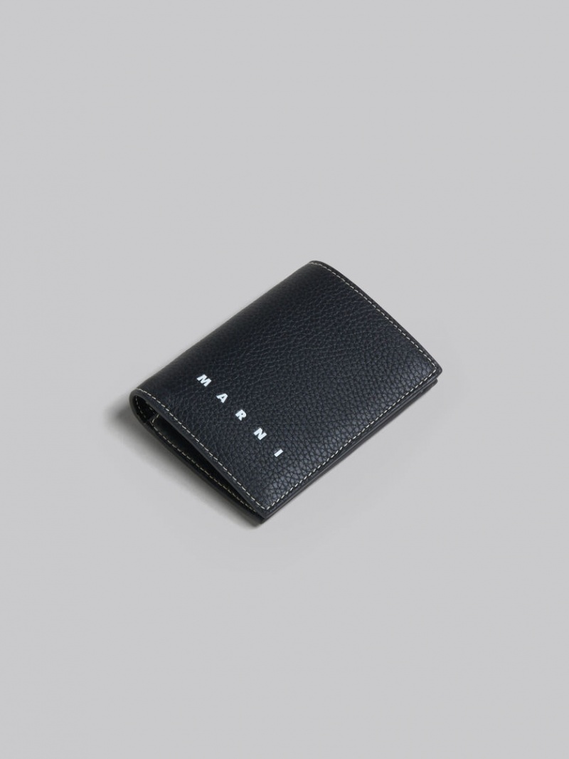 Marni Cuero Bifold Card Case Negros | MXIIZ52574