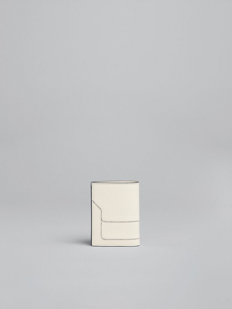 Marni Cuero Bi-fold Wallet Blancos | SMXNY72460