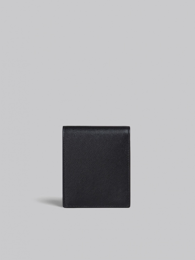 Marni Cuero Bi-fold Wallet Negros | MXICD72477