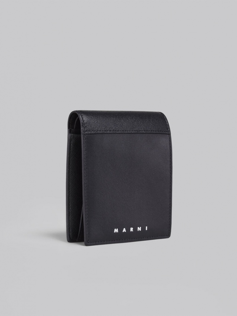 Marni Cuero Bi-fold Wallet Negros | MXICD72477