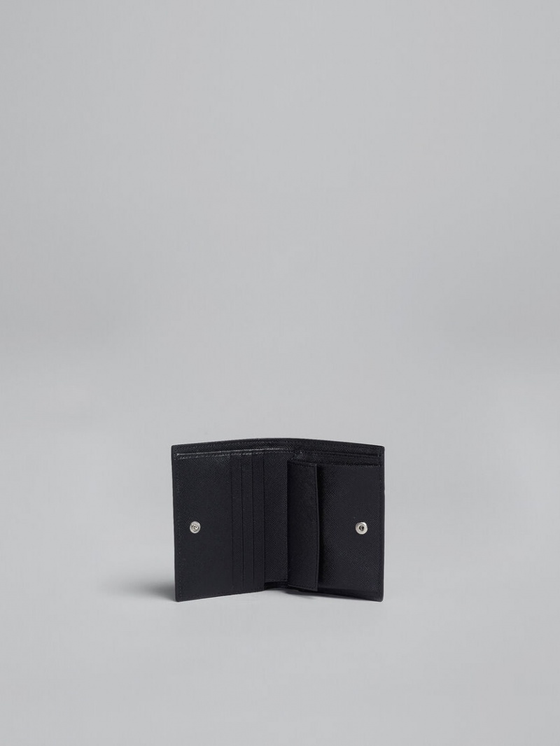 Marni Cuero Bi-fold Wallet Negros | MXNZX84308