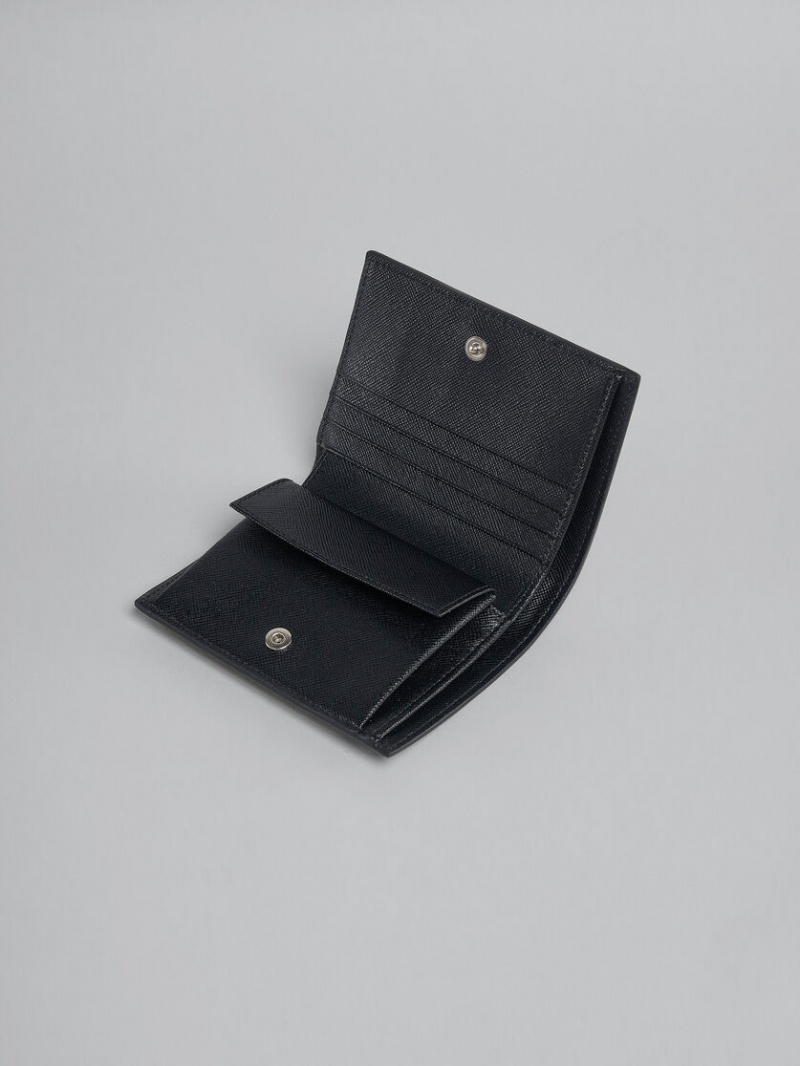 Marni Cuero Bi-fold Wallet Negros | MXNZX84308