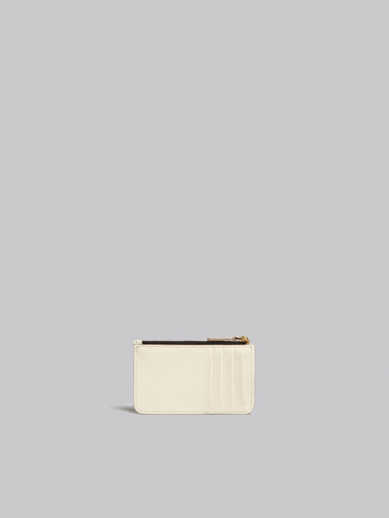 Marni Cuero Card Case Blancos | MMXFT99259