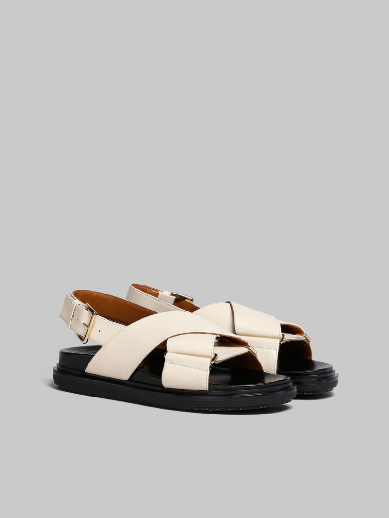 Marni Cuero Fussbett Blancos | MXXBR34432