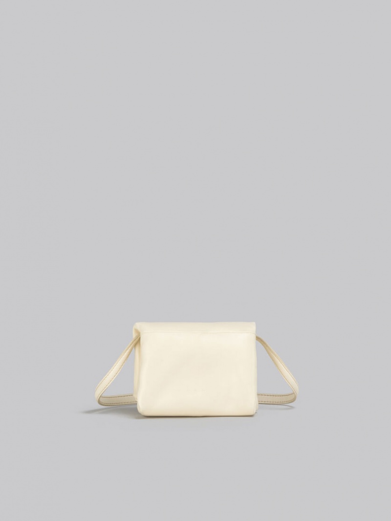 Marni Cuero Mini Pouch Blancos | YMXGT95843