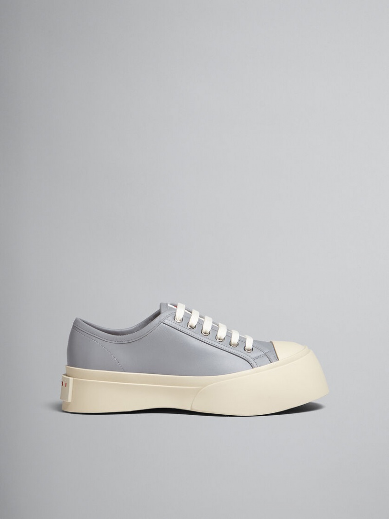 Marni Cuero Pablo Encaje-up Sneaker Grises | TMXWZ67733