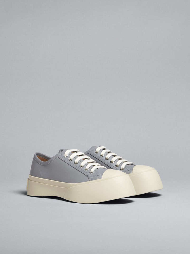 Marni Cuero Pablo Encaje-up Sneaker Grises | PMXER28961