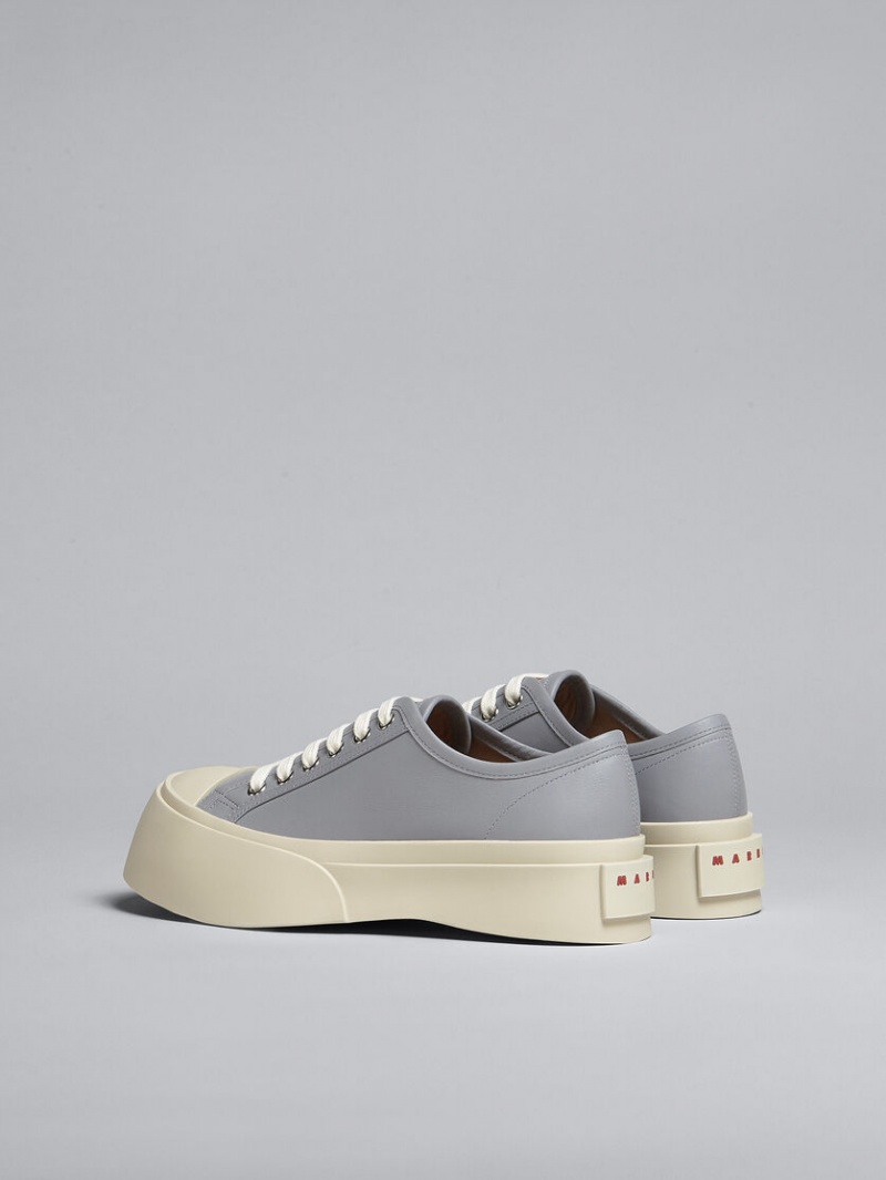 Marni Cuero Pablo Encaje-up Sneaker Grises | PMXER28961