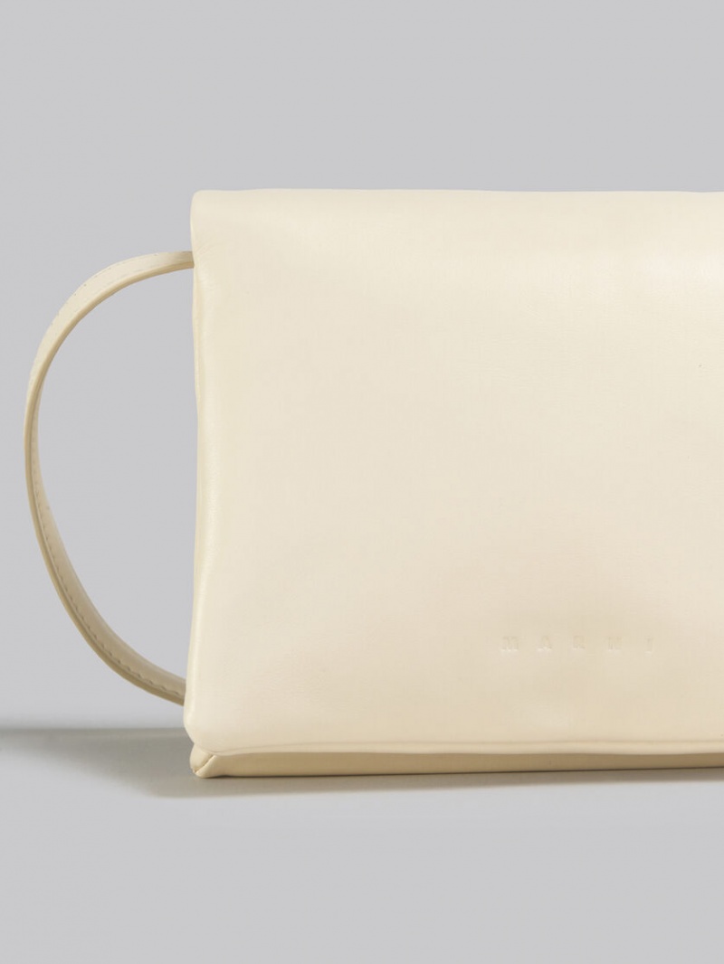 Marni Cuero Pouch Blancos | EMXVG90160