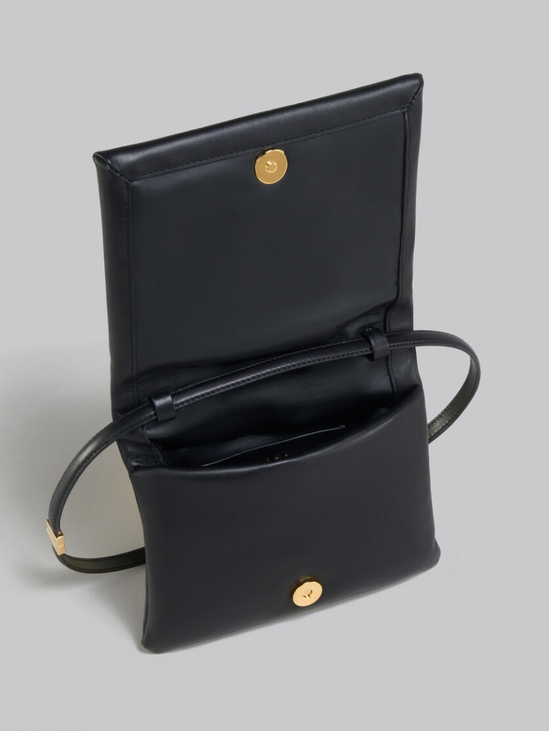 Marni Cuero Pouch Negros | PMXER39342