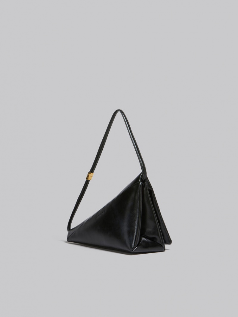 Marni Cuero Prisma Triangle Bag Negros | SMXNY68326