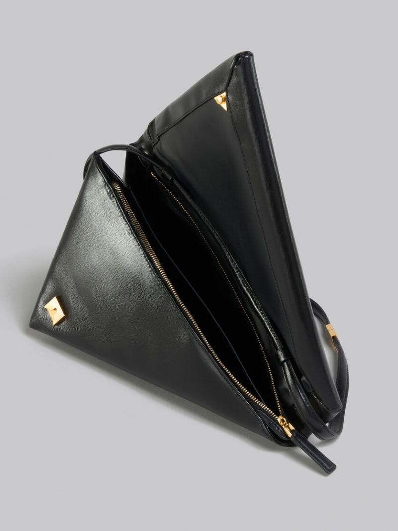 Marni Cuero Prisma Triangle Bag Negros | SMXNY68326