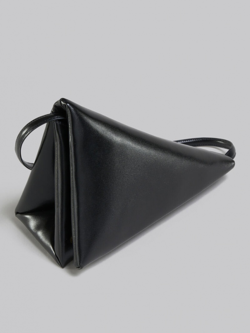 Marni Cuero Prisma Triangle Bag Negros | SMXNY68326