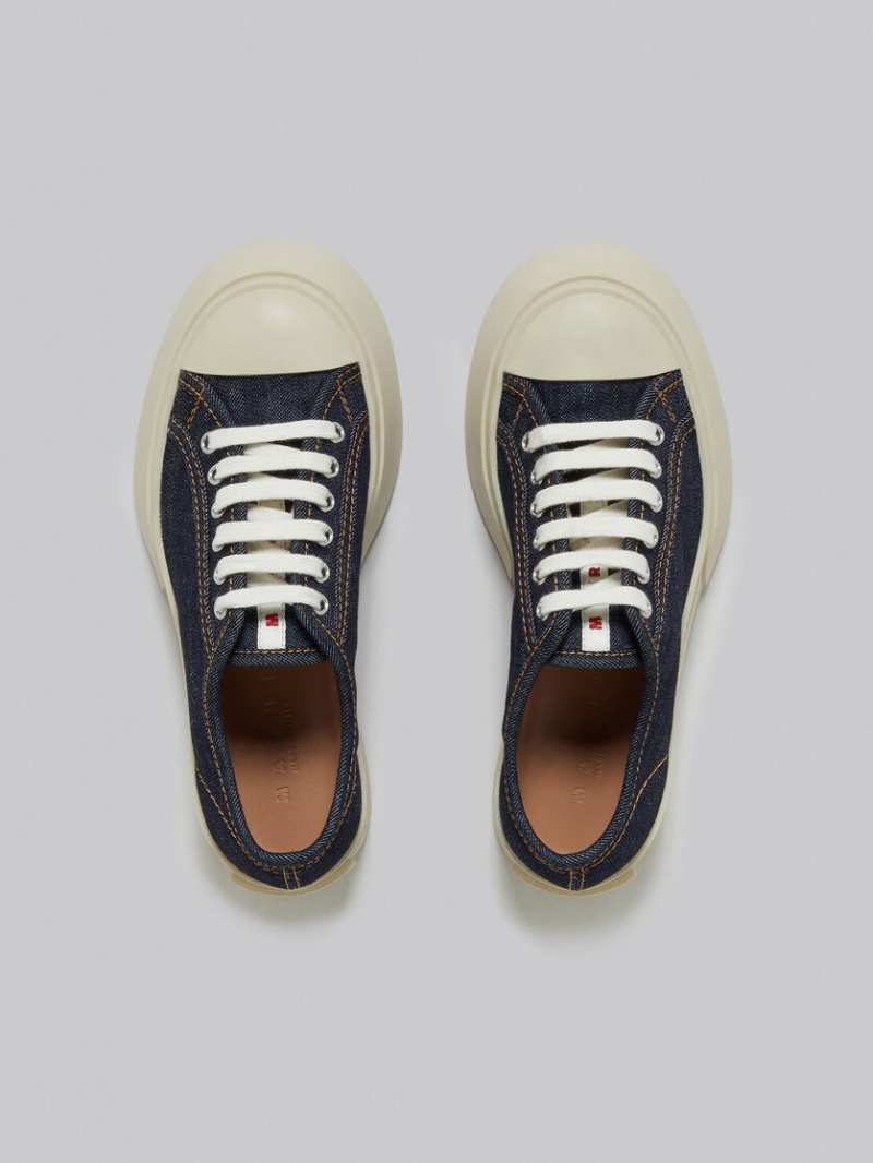 Marni Denim Pablo Encaje-up Sneaker Azules | MXXBR92497