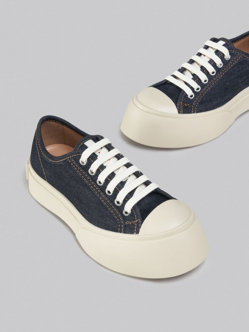 Marni Denim Pablo Encaje-up Sneaker Azules | MXXBR92497