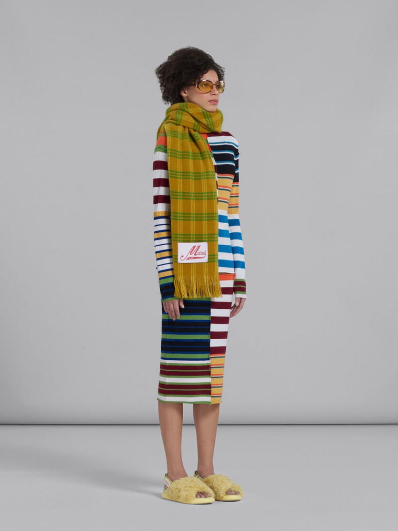 Marni Knit Sueter With Patchwork Stripes Colourful | MXICD39321