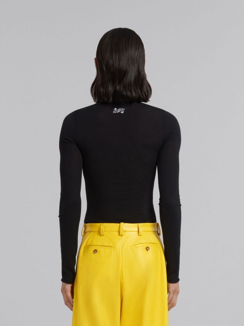 Marni Lana Turtleneck Jumper Negros | DMXKV28125