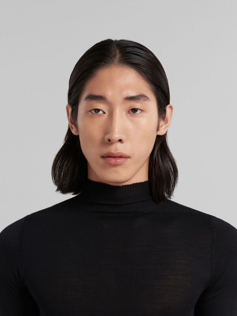 Marni Lana Turtleneck Jumper Negros | DMXKV28125