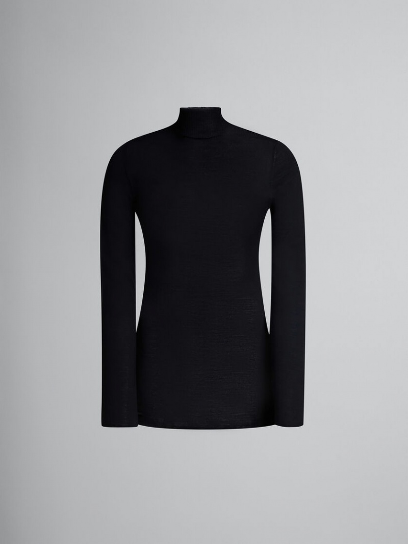 Marni Lana Turtleneck Jumper Negros | DMXKV28125