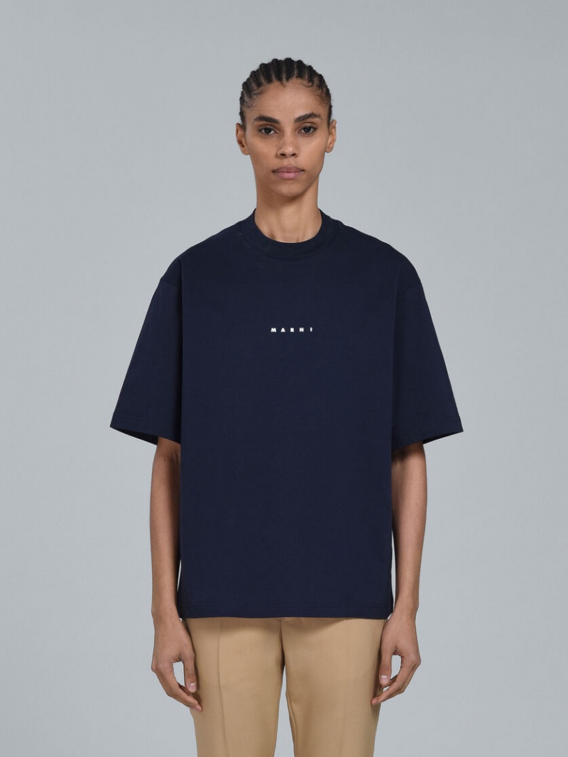 Marni Logo T-shirt Negros | MXJBT65861