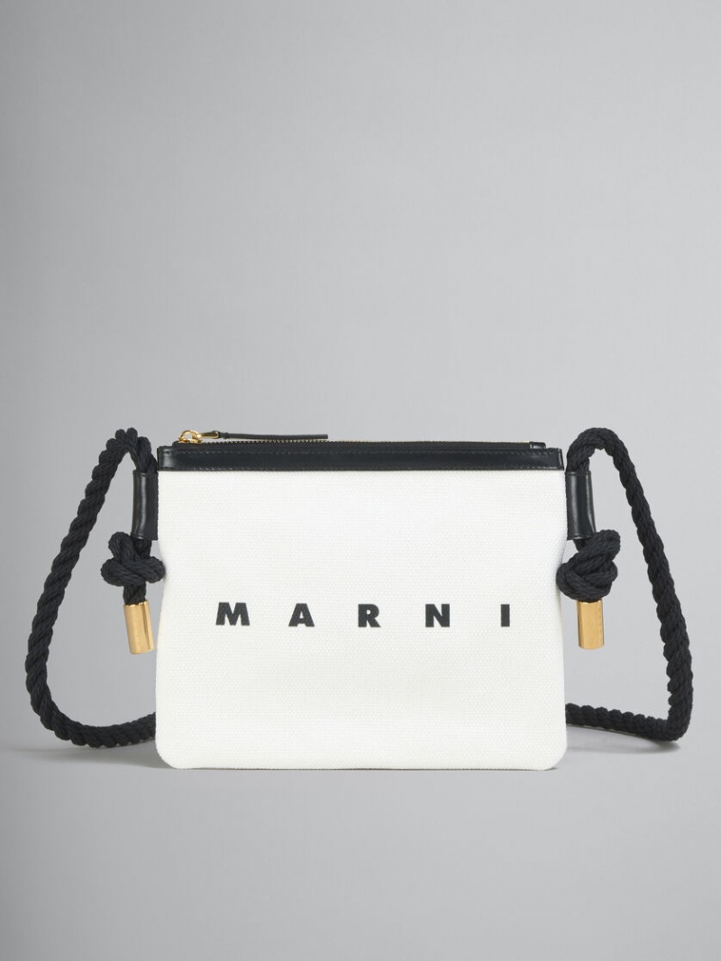 Marni Lona Marcel Pouch Blancos Negros | DMXKV61164