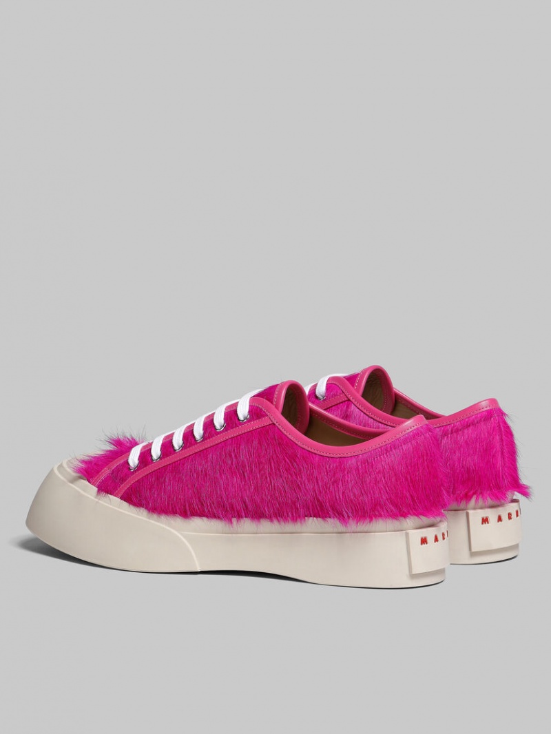 Marni Long-hair Calfskin Pablo Sneaker Fucsia | MXDYB74966