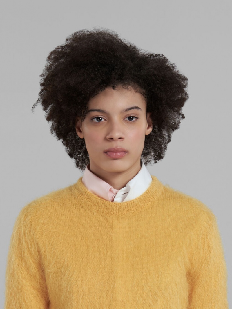 Marni Mohair And Lana Jumper Amarillos | GMXEC82638